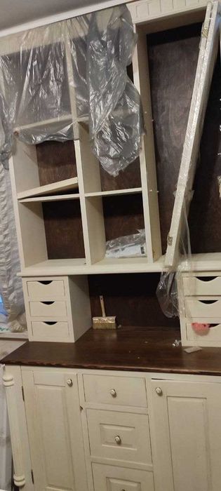Комод белый, натуральное дерево