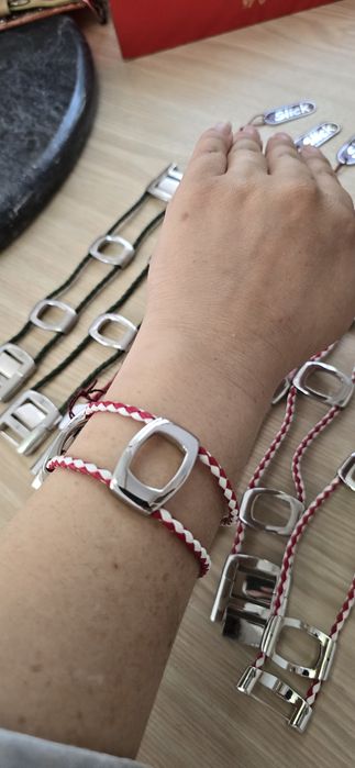 8 pulseiras Slick Acero