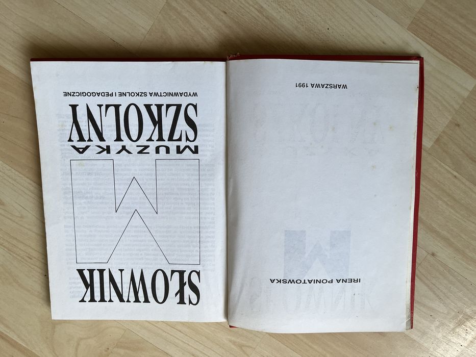 Słownik muzyka szkolny Irena Poniatowska WSiP 1991
