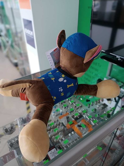 PROMO NATAL:Peluche Patrulha Pata Chase Jumbo 50cm deitado