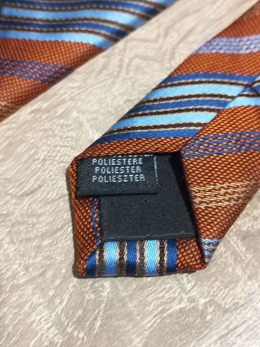 elegancki brązowy wzorzysty krawat Kingfield