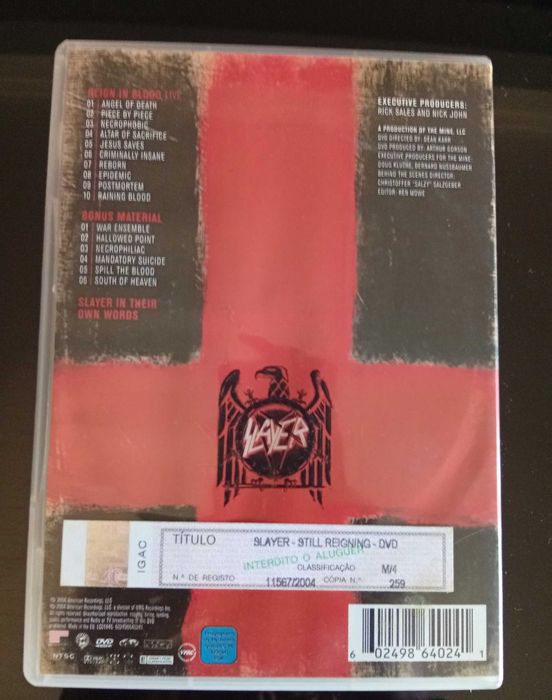 DVD's da Banda Slayer