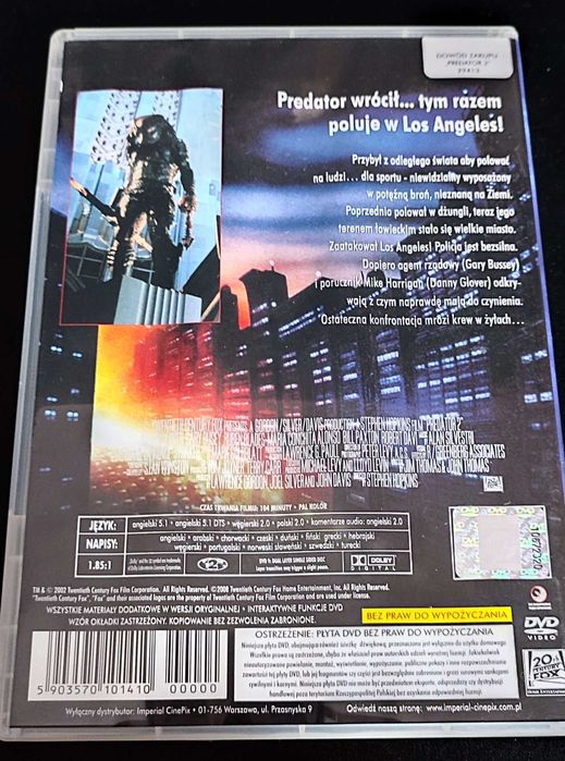 Predator Trylogia DVD