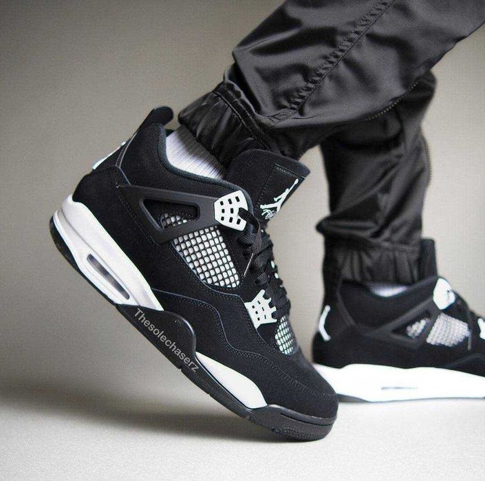 Кросівки Nike Air Jordan Retro 4 Black Canvas DH . Найк Джордан. Термо