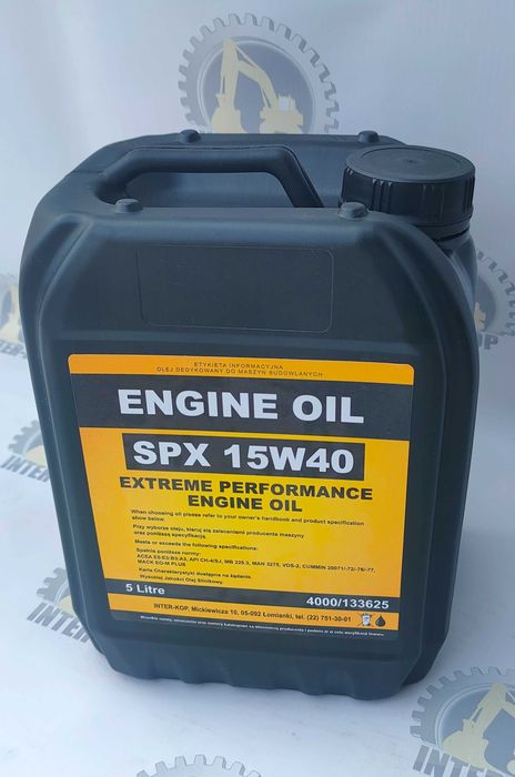 Olej Do Silnika Do Maszyn JCB SPX-15W40 - 5L