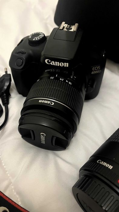 Canon EOS 4000D + 2 lentes + Mochila (Excelente Estado)