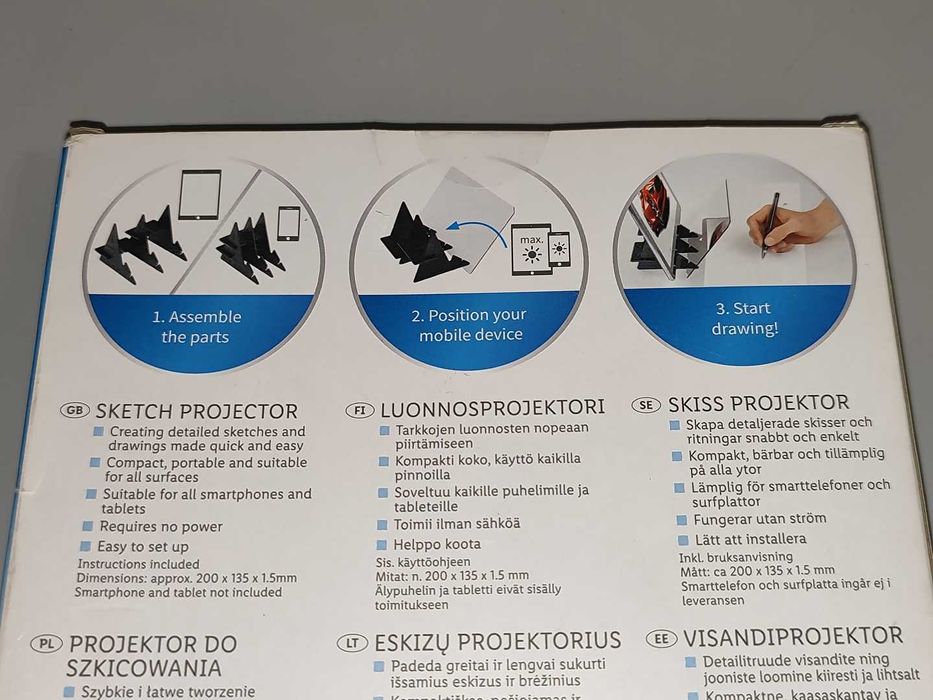 Projektor United Office Sketch z Uchwytem Na Smartfon Nowt