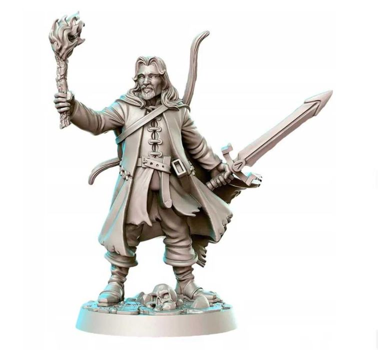 LOTR Inspired Dwarf Belevor Hunter żywica wydruk 3D