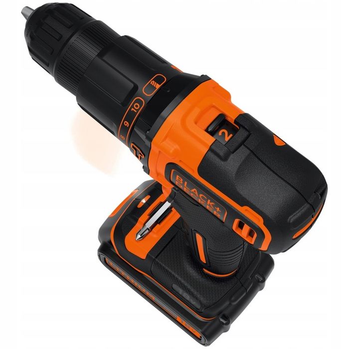 Black Decker Wiertarko Wkrętarka Udarowa 18v Bdchd18k1b2 2x 2,0ah 40nm
