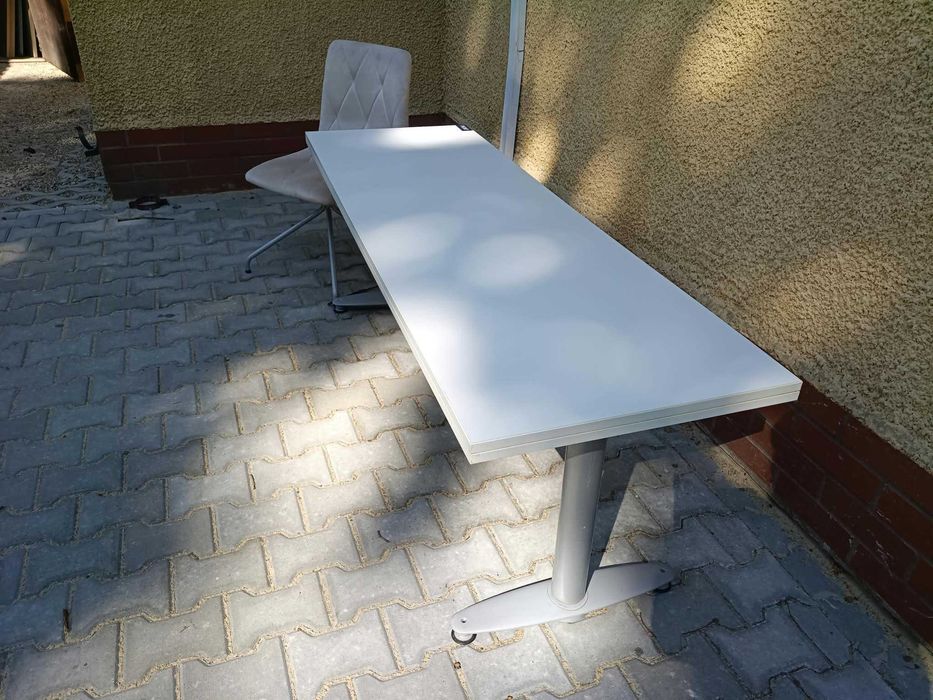 Biurko biurowe  białe 170x57  biurka  biuro dom pokój praca zdalna