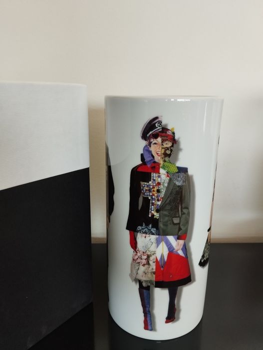 Vaso Vista Alegre x Christian Lacroix Maison Porcelana Edição Limitada