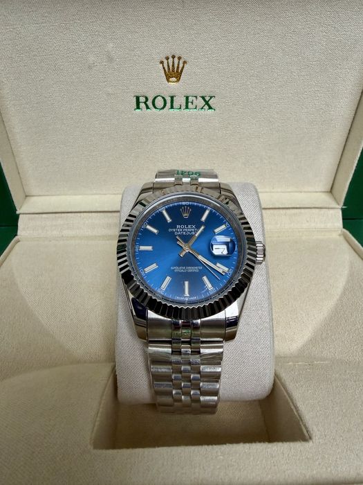 годинник Rolex Datejust 41мм Blue Механіка з автопідзаводом Знижка‼️