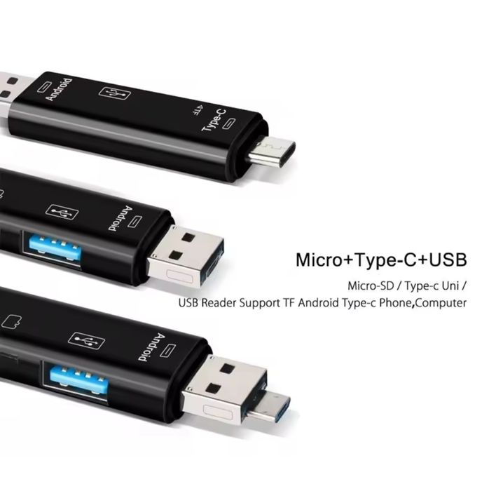 Картрідер Card Reader USB3.0 & USB C 5в1