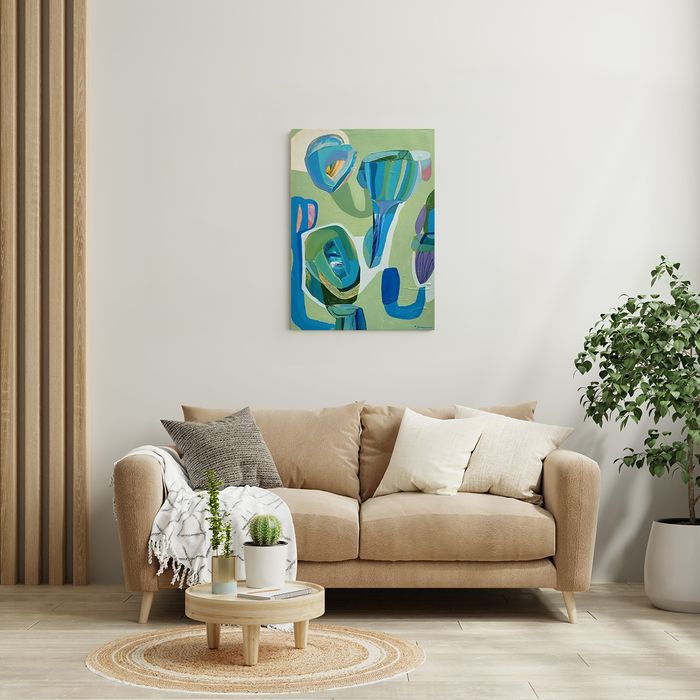 Obraz abstrakcja ręcznie malowany 50x70 cm