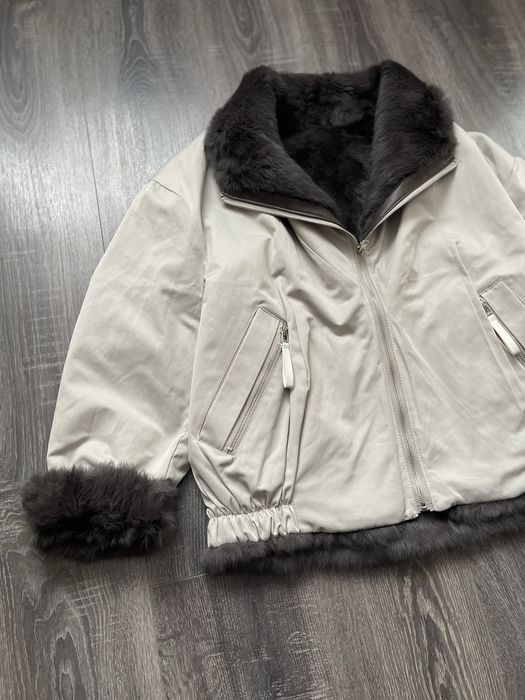 Двухстороння парка, шубка 2в1