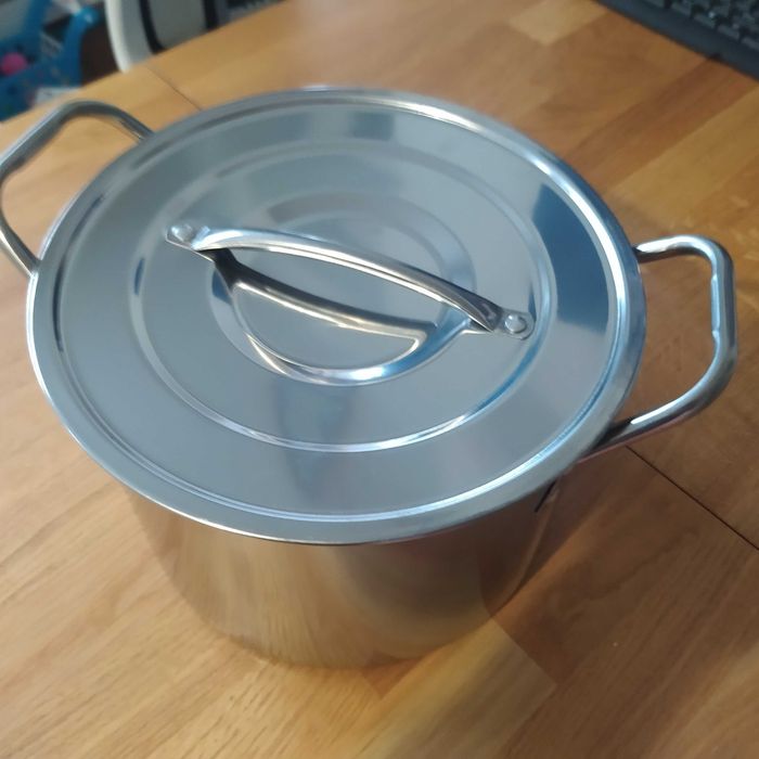 garnek 7 litrów nowy zapakowany z pokrywką gaz indukcja jakość gastron