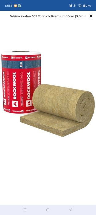 Wełna skalna 035 Toprock Premium 15cm (3,5m2)