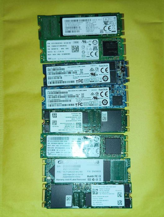 Накопичувач 2280 SSD M.2 Sata 120-128GB SMART - Добре