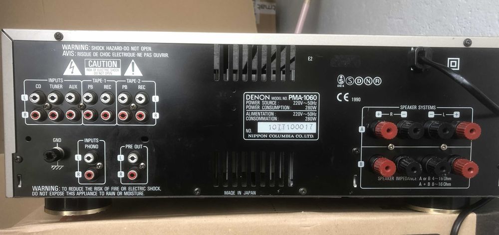 Denon PMA-1060 2x 105W na kanał przy 8 ohm