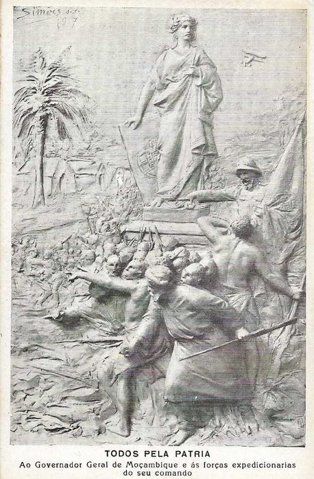Postal ilustrado antigo -  MOÇAMBIQUE
