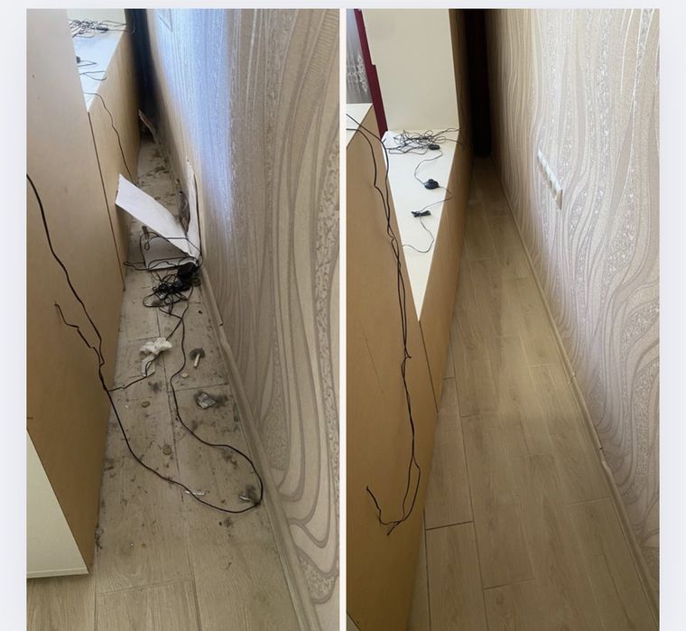 Прибирання  ,навіть коли не має світла ,після ремонту та квартирантів