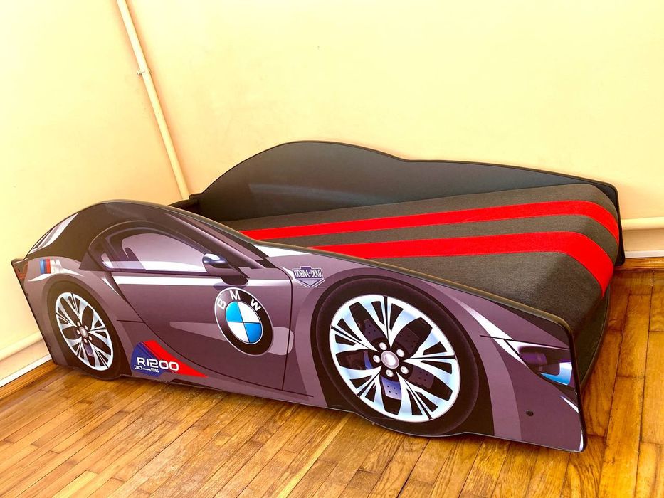 Ліжко машина дитяче ліжечко BMW вживане 70х150