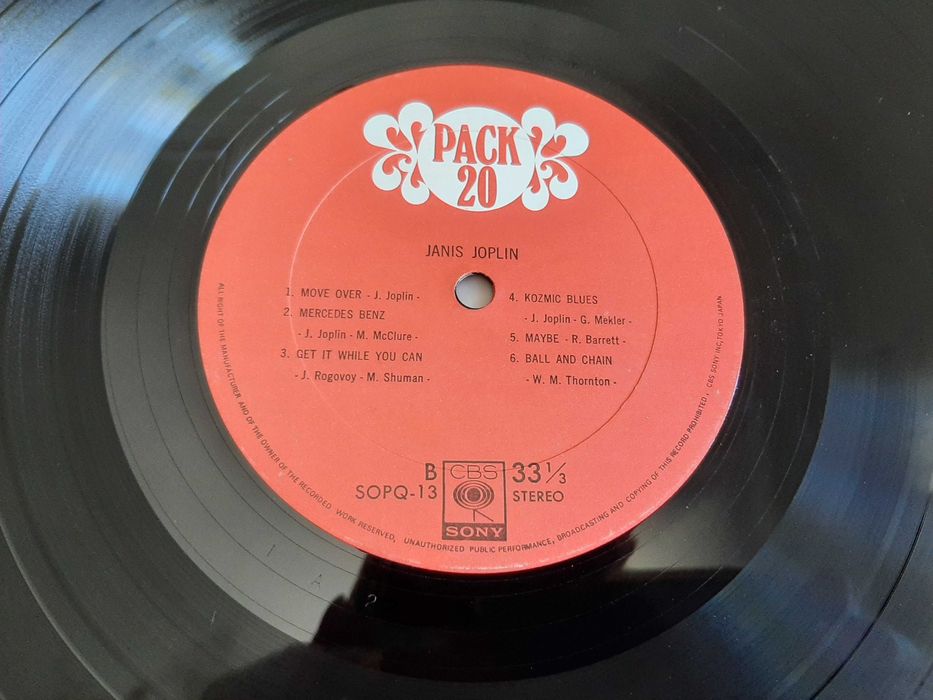 Janis Joplin - Pack 20 - Japão - Vinil LP