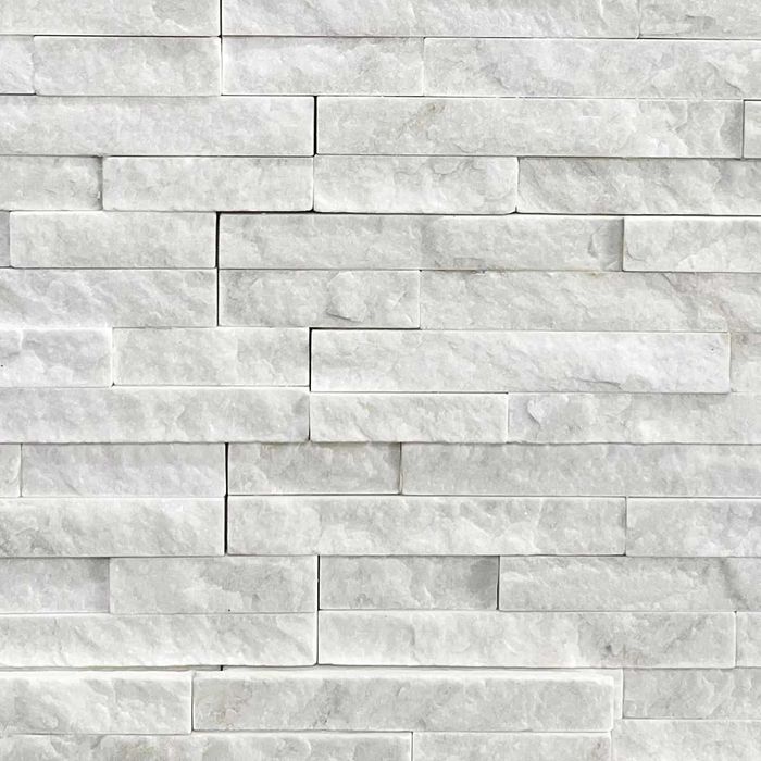 Panel ścienny łupek Stackstone Milky White 36x10x0,8-1,2 cm