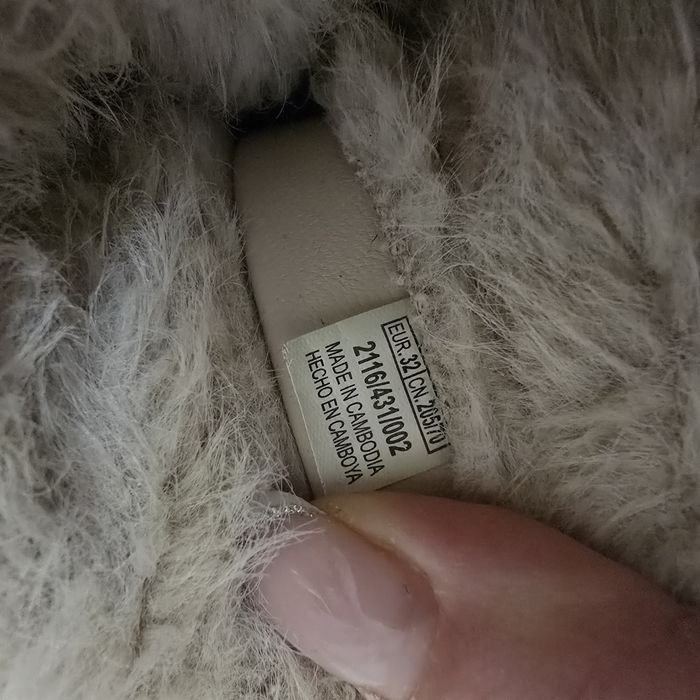 Зимові сапожки Zara для дівчинки 32р.