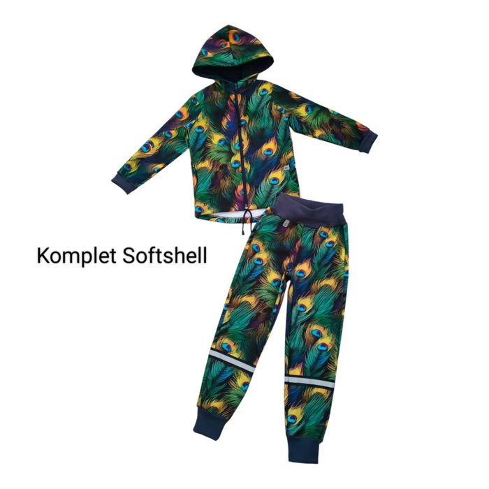 Komplet Softshell dla dziewczynki HandMade