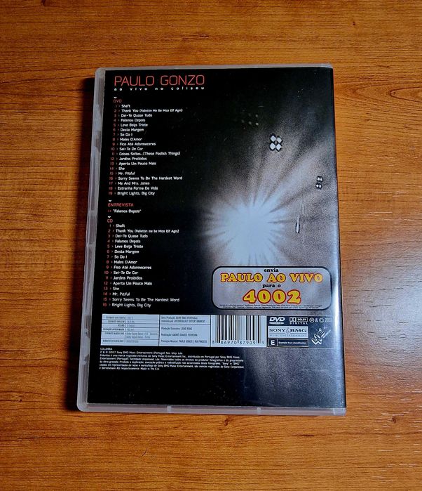 PAULO GONZO - Ao Vivo no Coliseu CD+DVD