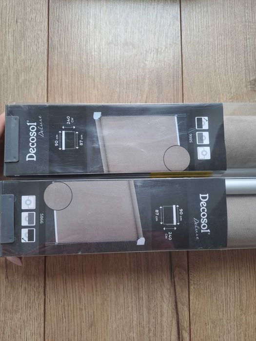Roleta zaciemniająca Decosol  deluxe 90x180cm beżowa
