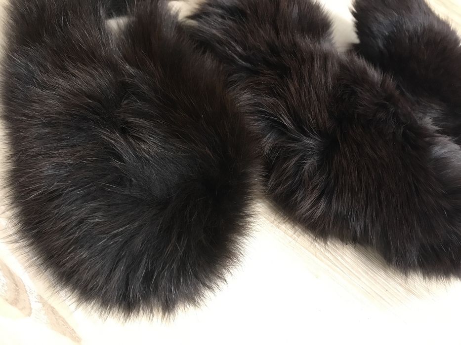 Kołnierz futrzany lis królik