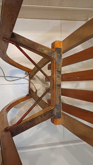 Sanki drewniane, uzywane, wzmocnione