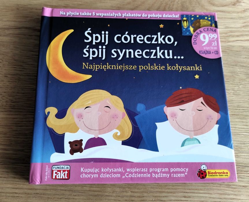 Śpij córeczko syneczku polskie kołysanki płyta CD dobranocki