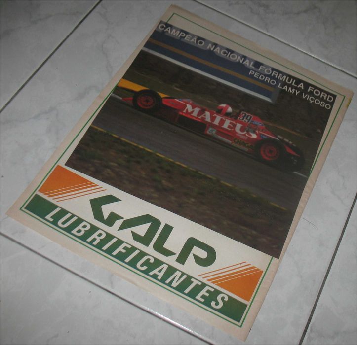 Poster - Formula Ford - Campeão Nacional 1989 - Pedro Lamy