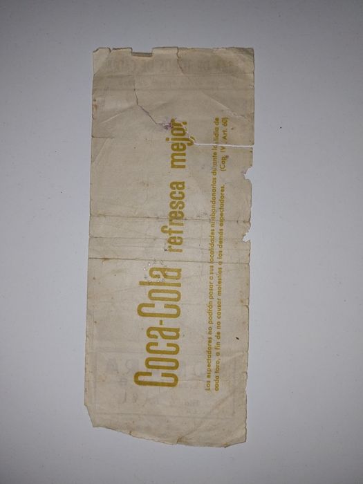 Bilhete Tourada Antigo - 1965