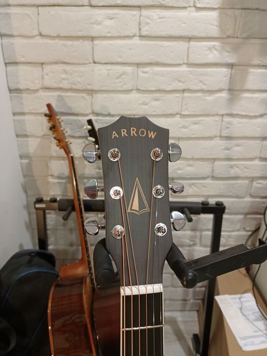 Gitara Akustyczna Arrow Silver KOA - Nowa/Okazja/Wyprzedaż/Lity TOP
