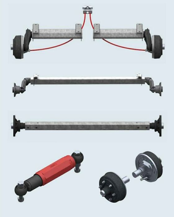 АКЦИЯ!!! Ось торсионная на прицеп, AL-KO, KNOTT, ось прицеп, подвеска ...