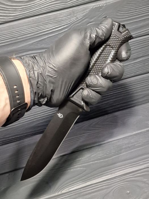 Тактический Нож Gerber STRONGARM Fixe/чёрный/с гравировкой.