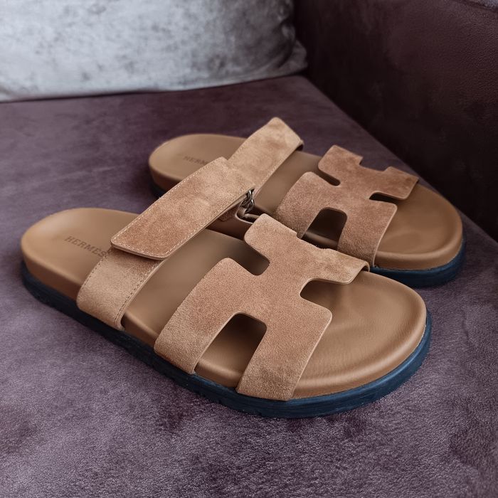 Chypre sandal Hermes Шкіряні сандалі, шльопанці