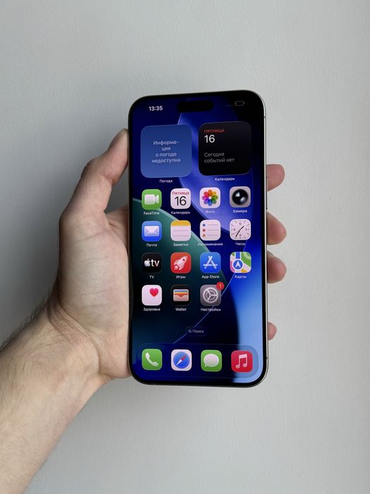 iPhone 15 Pro Max 256 Gb Natural Titanium Neverlock АКБ 90% Физ Сим