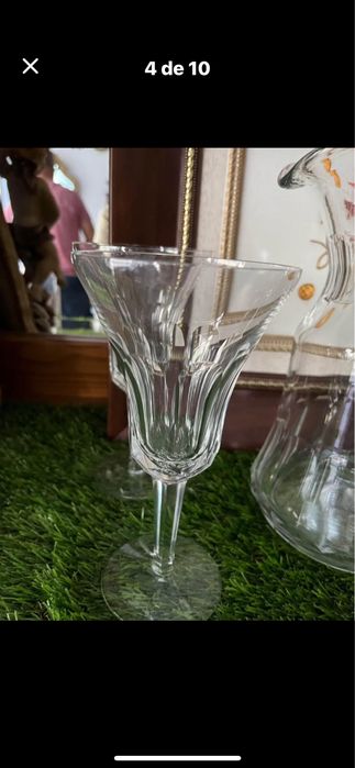 Jarra com copos cristal