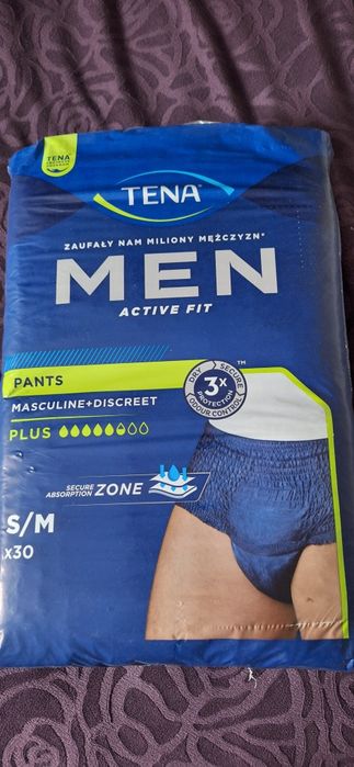 2 opakowania  TENA MEN PANTS action fit  S/M 30 sztuk