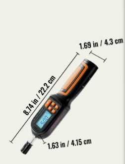 Chaves de punhos dinamométrica electrónica 1/4" 0.3- 8Nm
