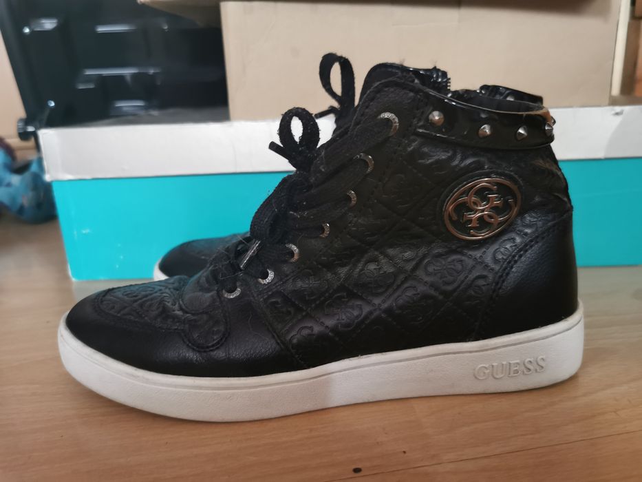 Czarne trampki damskie guess buty sneakersy snikersy 38 gensia