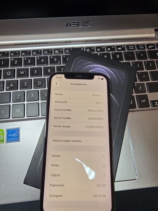iPhone 12 pro 128gb bat: 100%