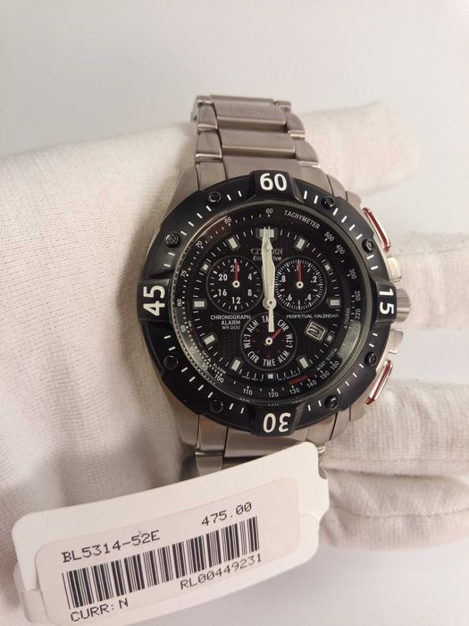 Японские часы Citizen Eco-Drive BL5314-52E, вечник хронограф тахиметр