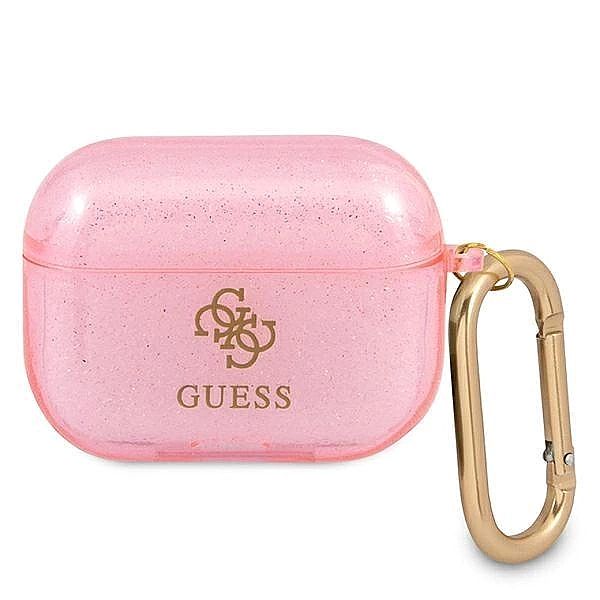 Etui Guess Glitter Collection na AirPods Pro - różowe