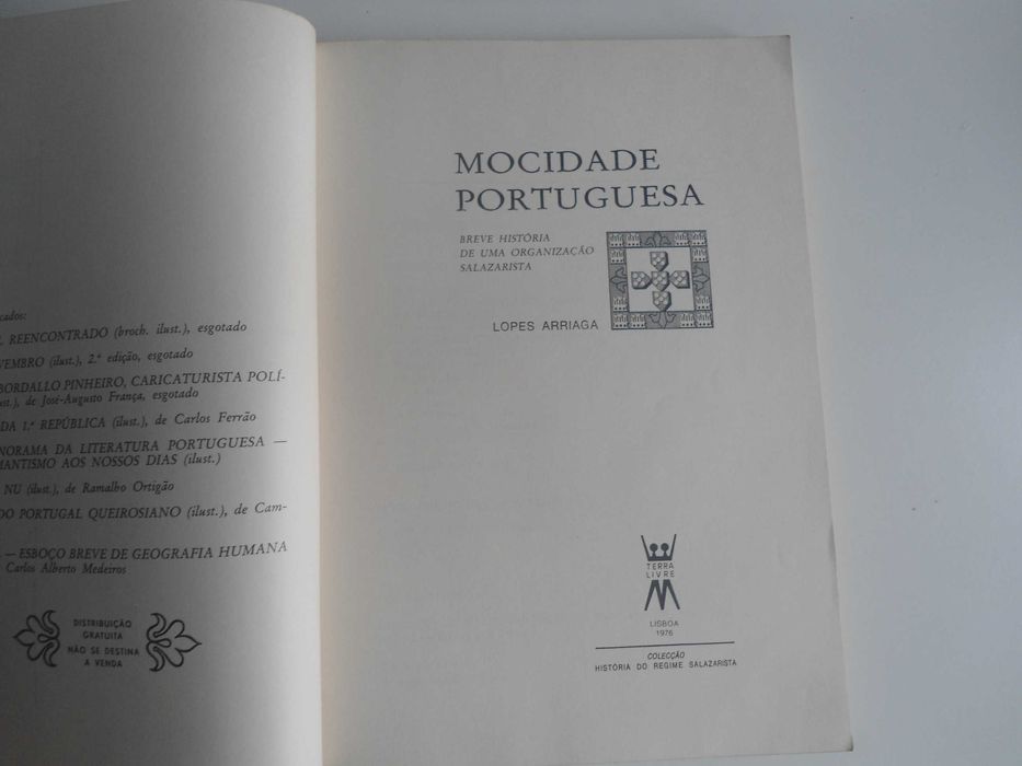 Mocidade Portuguesa por Lopes Arriaga